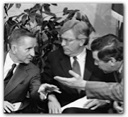 Ross Perot, Mark White and Bill Hobby, 1984. Briscoe Center collection, di_05952.